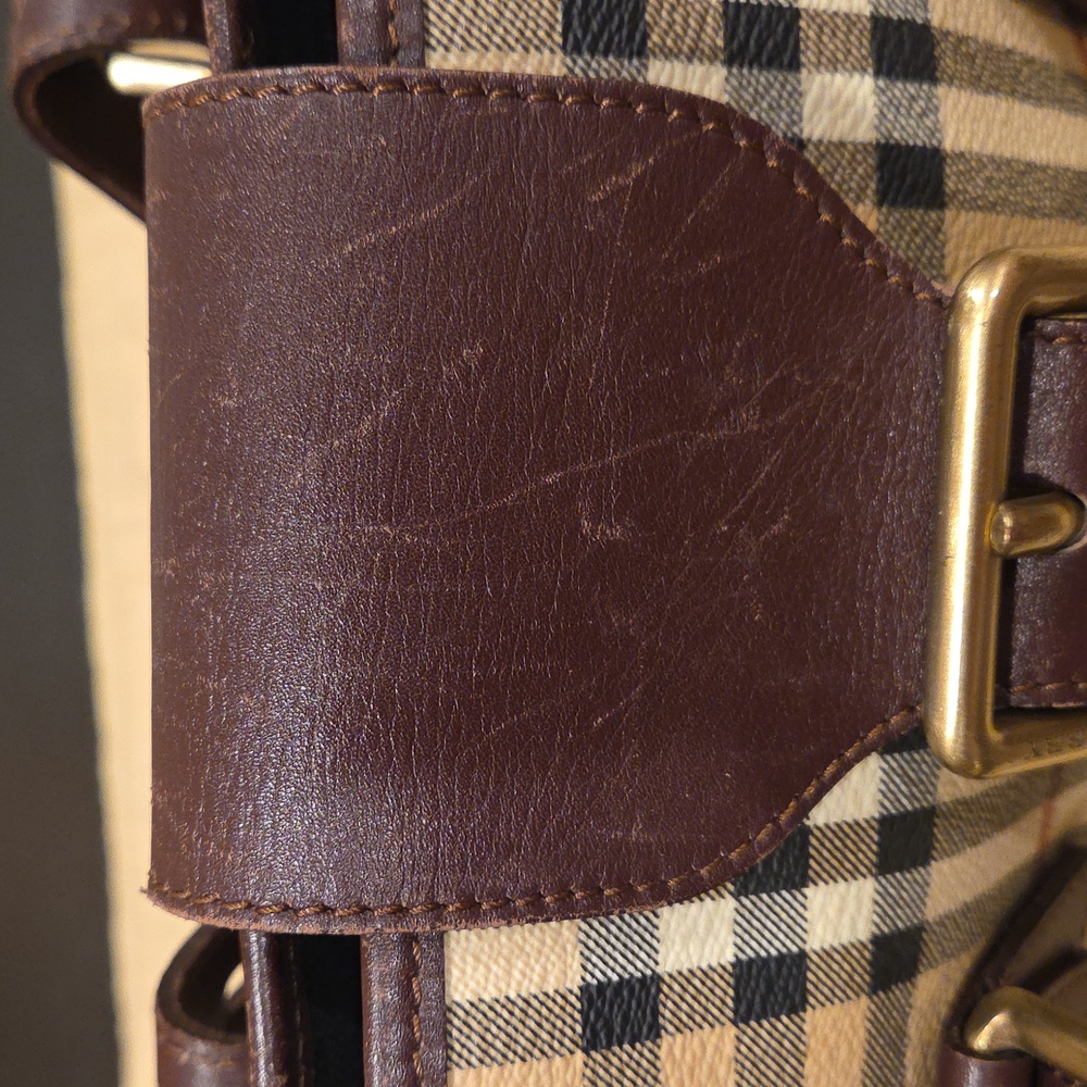 Burberry Beige and Brown Plaid Handbag - Picture 4 of 9